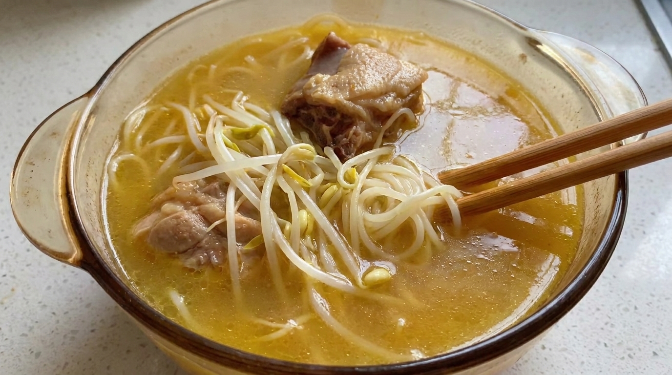 Sopa de Gallina Vieja con Fideos
