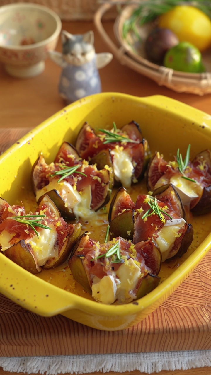 Higos Rellenos de Queso Brie y Jamón