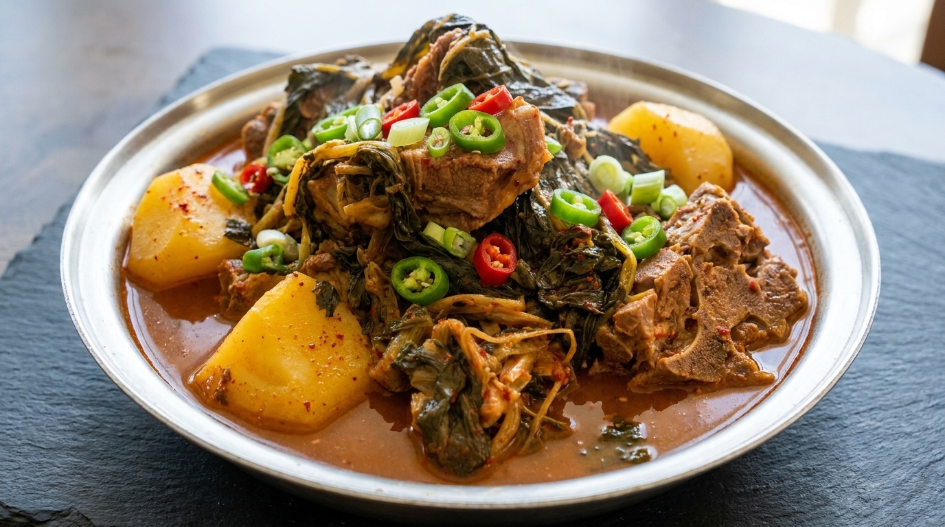 Gamjatang: Sopa Tradicional Coreana de Espinazo de Cerdo y Patatas