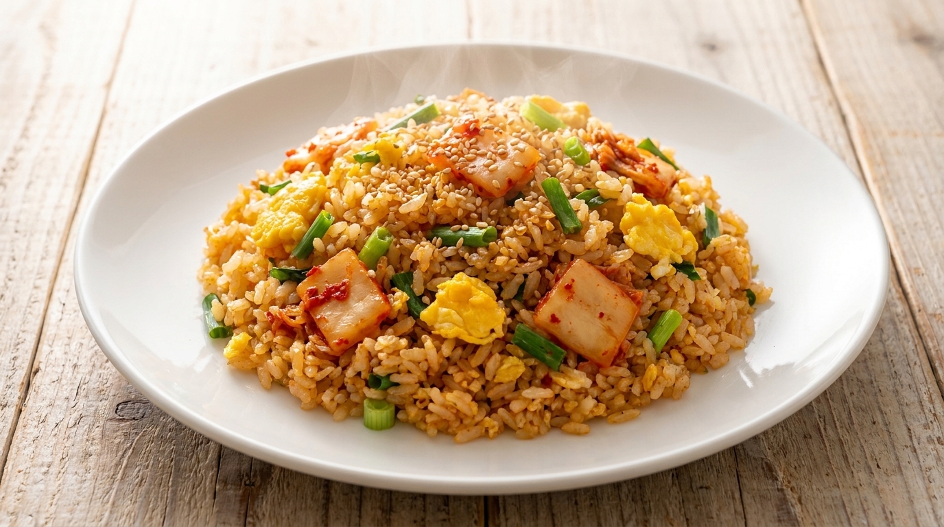 Arroz Frito con Kimchi y Huevo