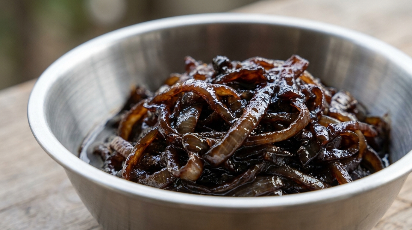 Cebollas Caramelizadas para Hamburguesas Gourmet