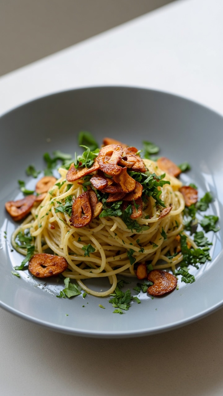Spaguetti al Ajo y Aceite (Spaghetti Aglio e Olio) Clásicos
