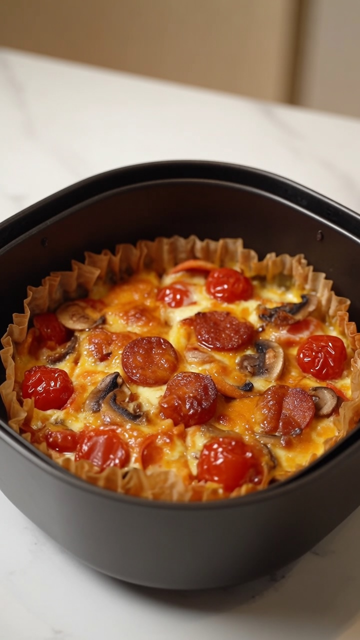 Mini Pizzas en Freidora de Aire con Wonton