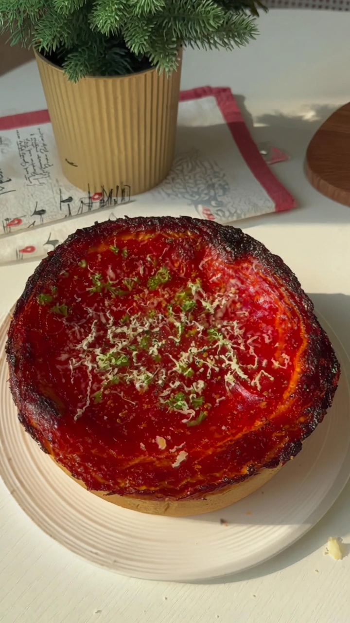 Clásica Pizza Deep Dish Estilo Chicago