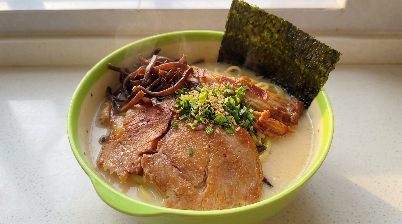 Ramen Tonkotsu Intenso con Cerdo Chashu