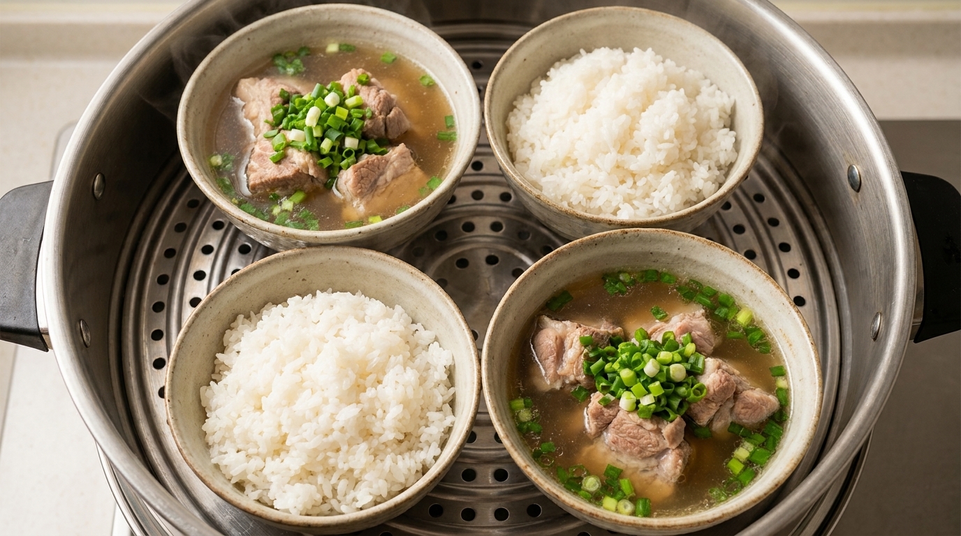 Tazón de Arroz con Cerdo al Estilo Hakka