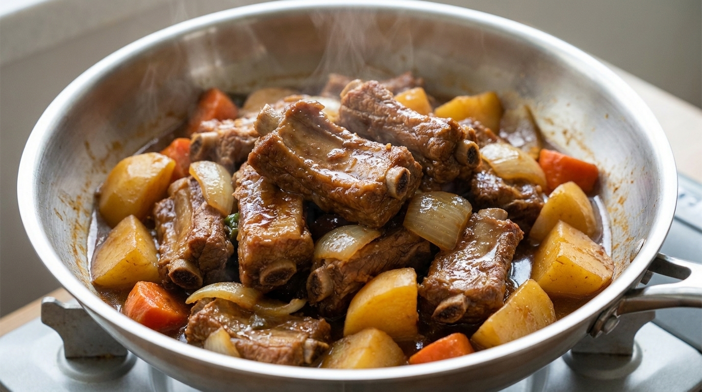 Costillas de Cerdo Coreanas Estofadas (Dwaeji-galbi-jjim)