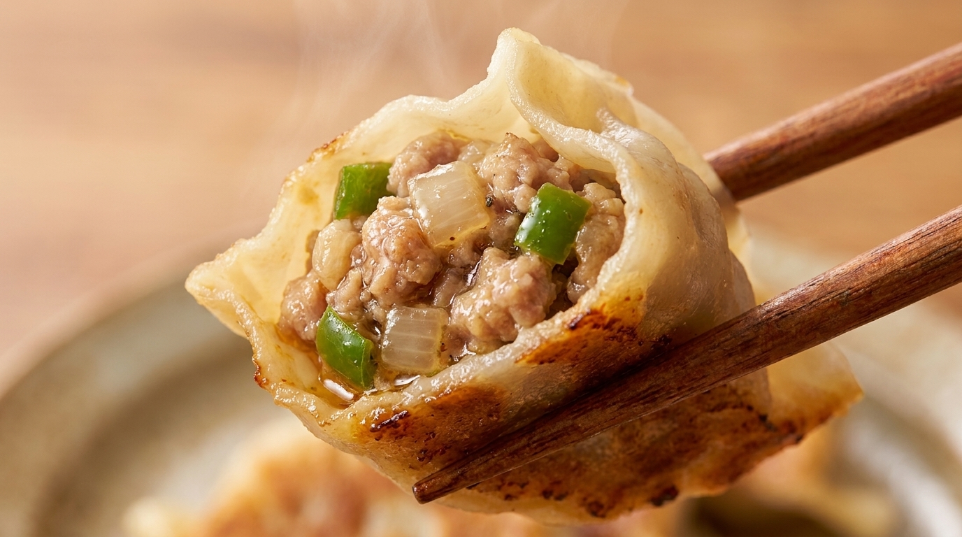 Dumplings de Panceta Ahumada a la Barbacoa