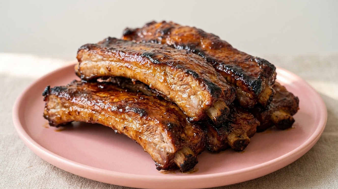 Costillas de Cerdo al Horno Crujientes y Glaseadas