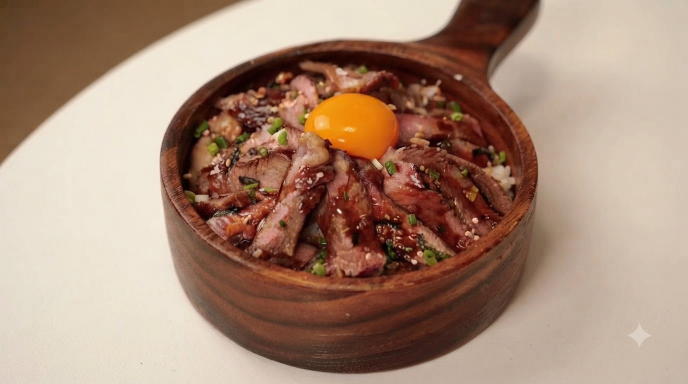 Donburi Japonés de Ribeye