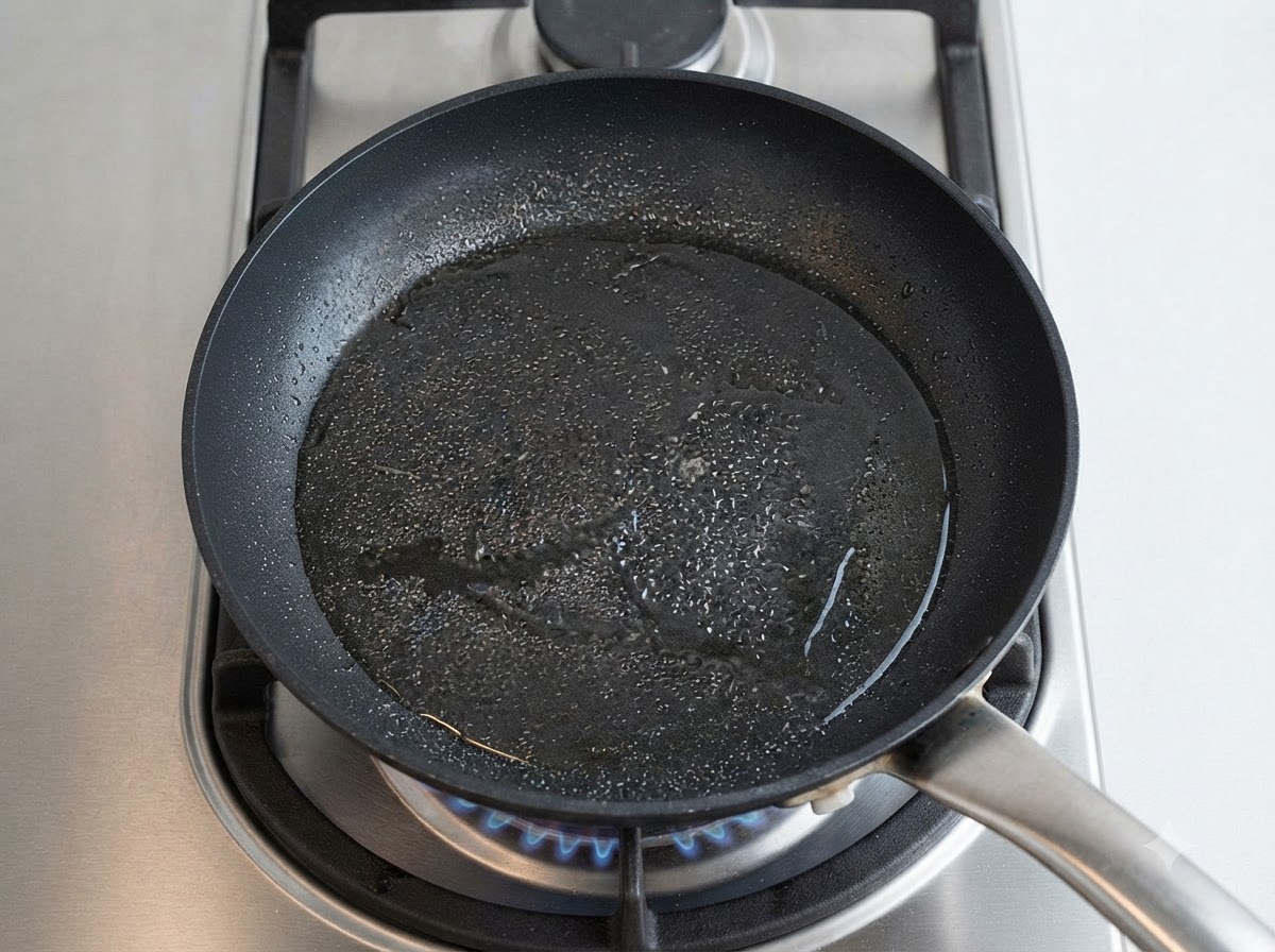 Trozos de pollo marinados friéndose en aceite caliente dentro de una sartén.