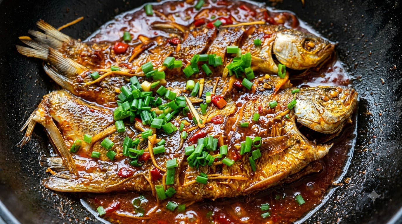 Pescado Amarillo a la Cerveza al Estilo Chino