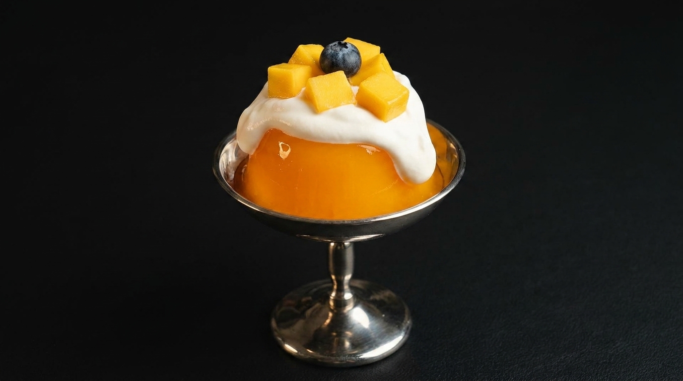Jalea de Margarita de Mango con Crema Salada