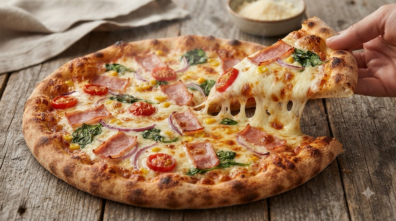 Pizza Napolitana Fina Sin Amasar