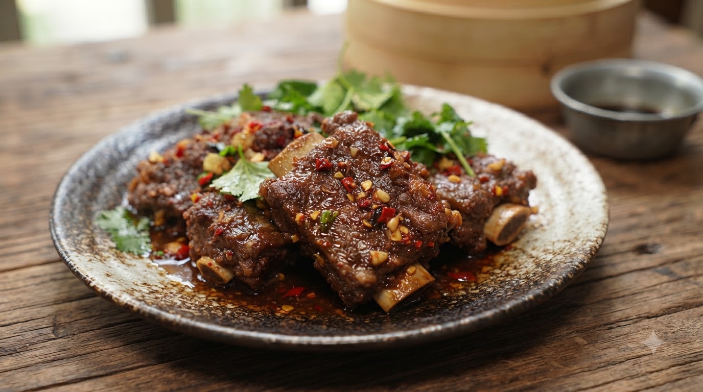 Costillas de Res Estofadas Picantes