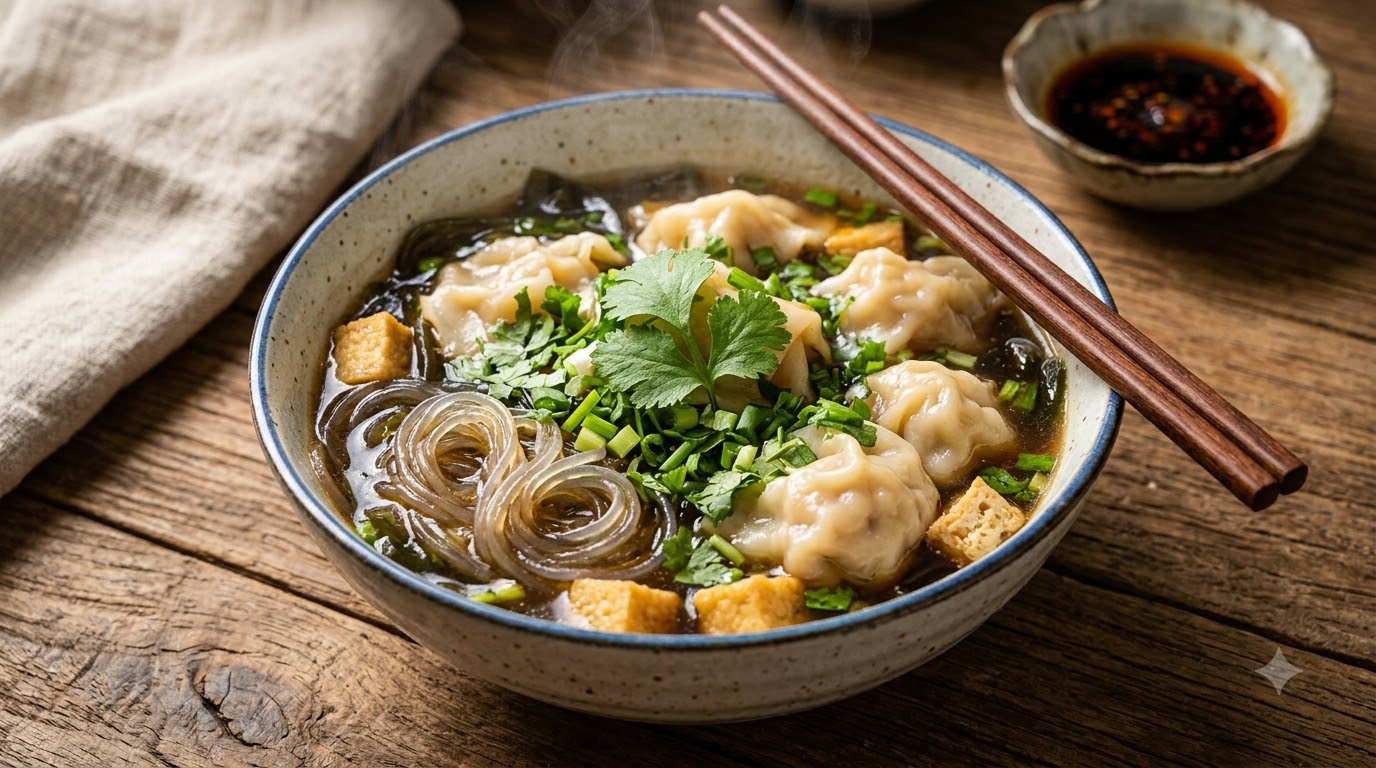 Sopa de Dumplings Tradicional de Shanxi