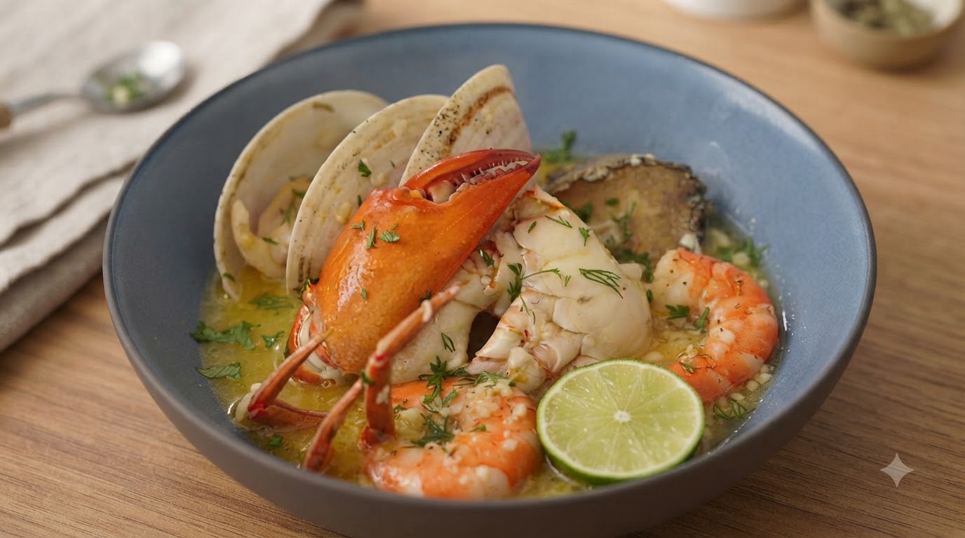 Marisco al Ajillo en una Sola Olla