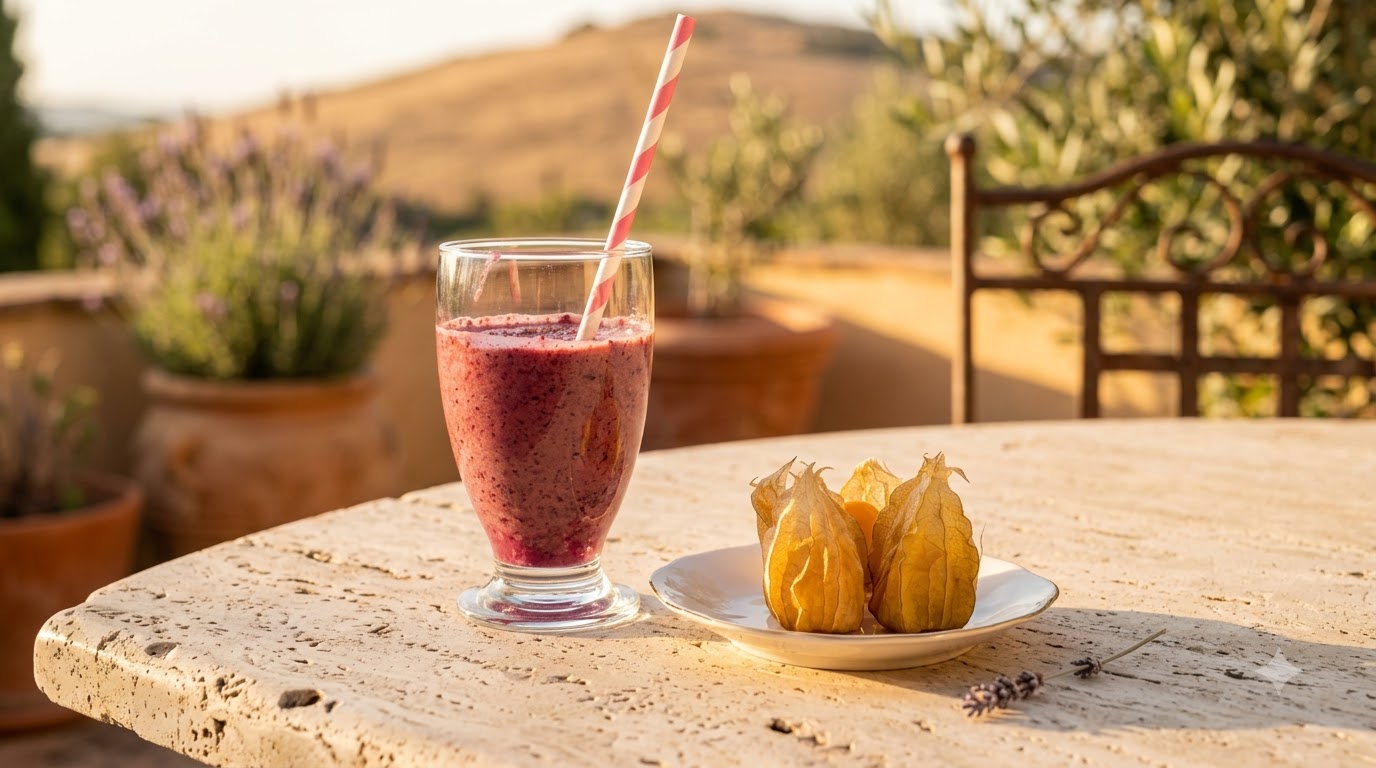 Batido Guerrero de Stardew Valley y Uchuvas Rellenas de Chile