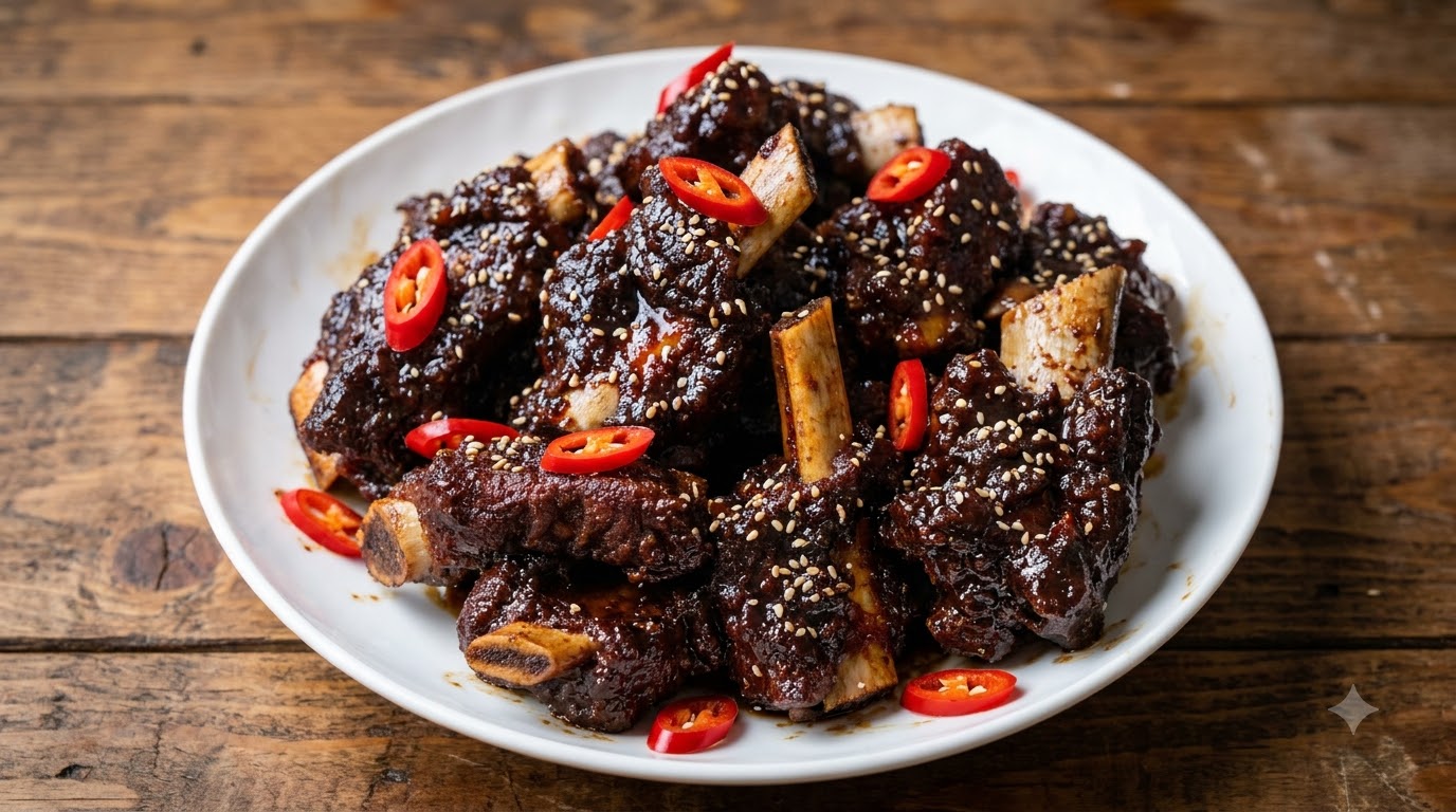 Costillas de Cerdo al Café de Singapur