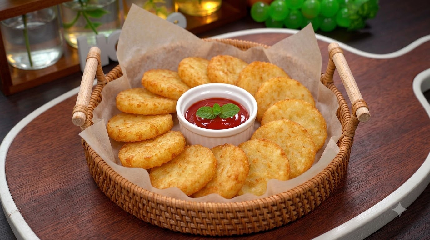 Tortitas de Patata y Jamón Crujientes