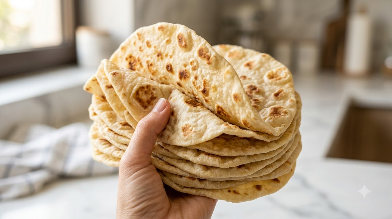 Tortillas de Rollo de Pollo Mexicano Caseras