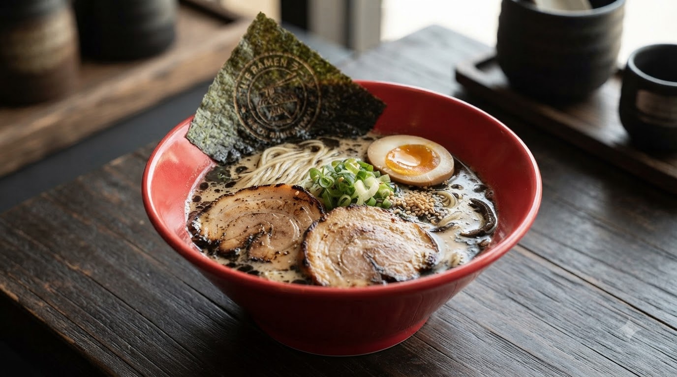 Ramen Tonkotsu con Ajo Negro Secreto
