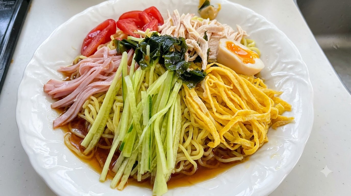 Fideos Fríos Japoneses (Hiyashi Chuka)