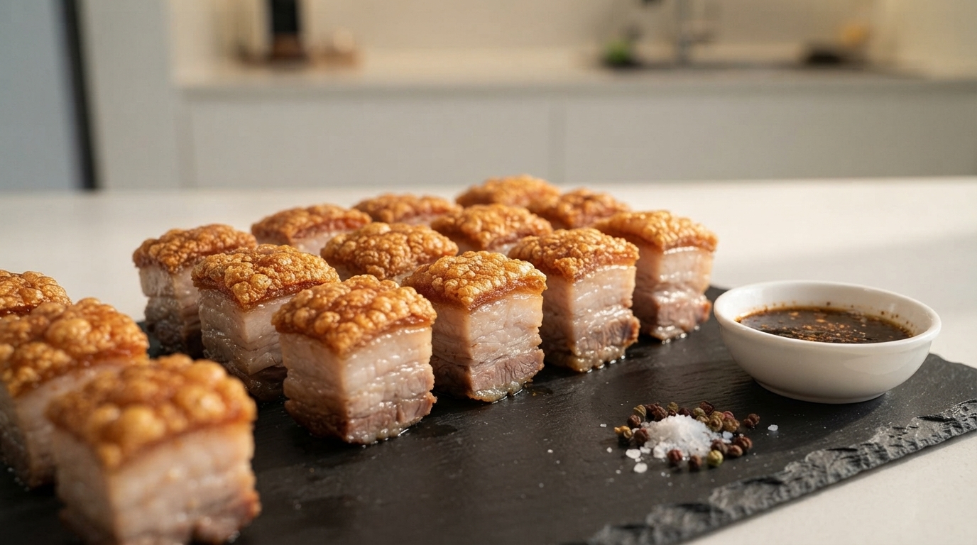 Cerdo Asado Cantonés Crujiente a la Air Fryer