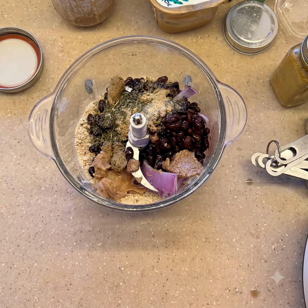 Chile en polvo añadido entre la mezcla de ingredientes dentro del vaso de la licuadora.