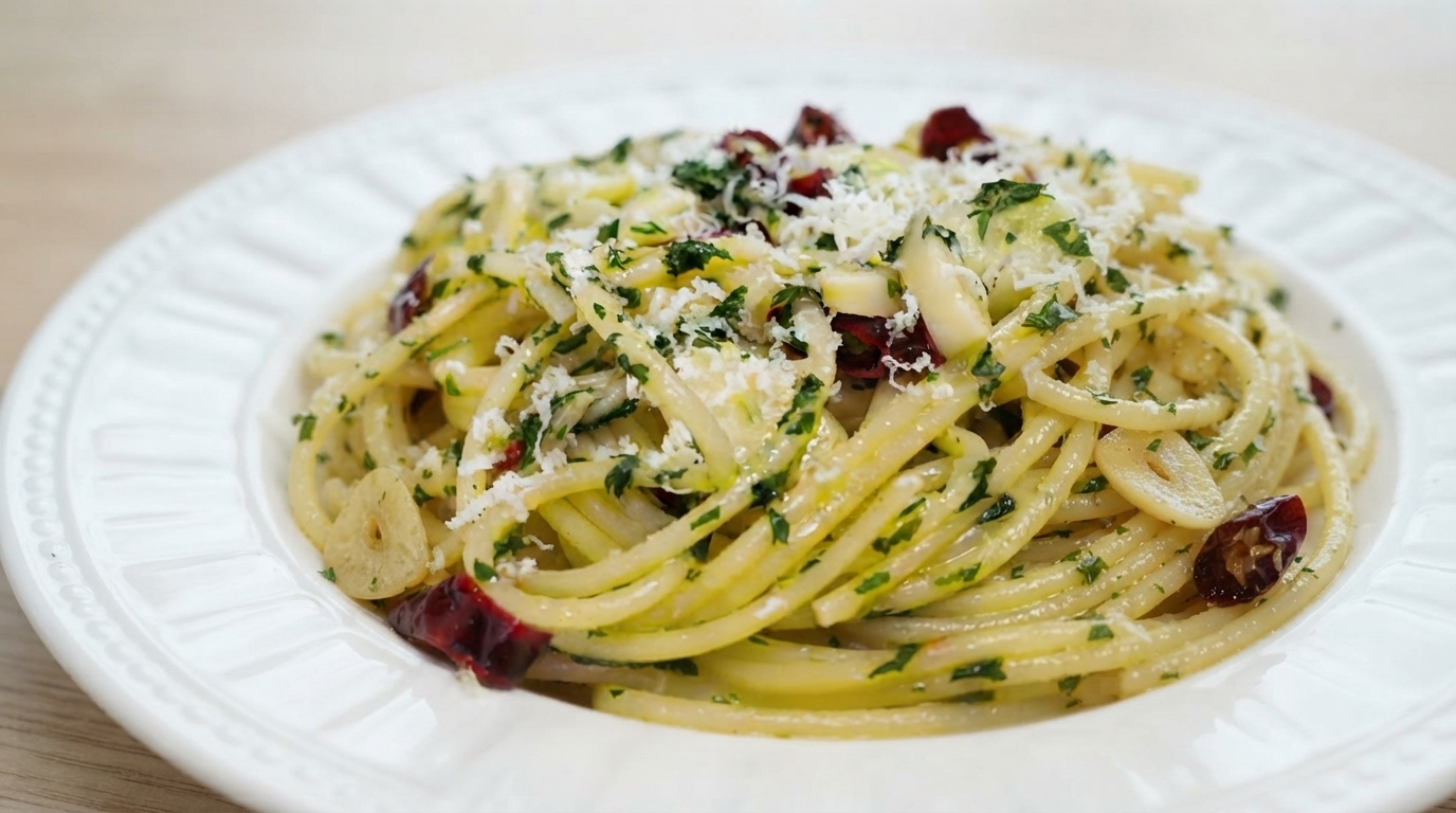 Espaguetis Clásicos al Ajillo y Aceite (Aglio e Olio)