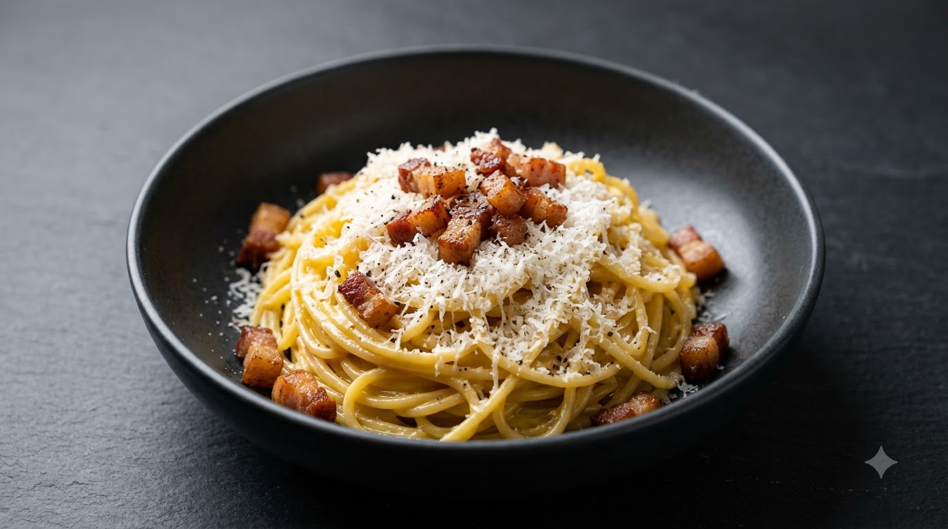 Pasta Carbonara Tradicional Romana