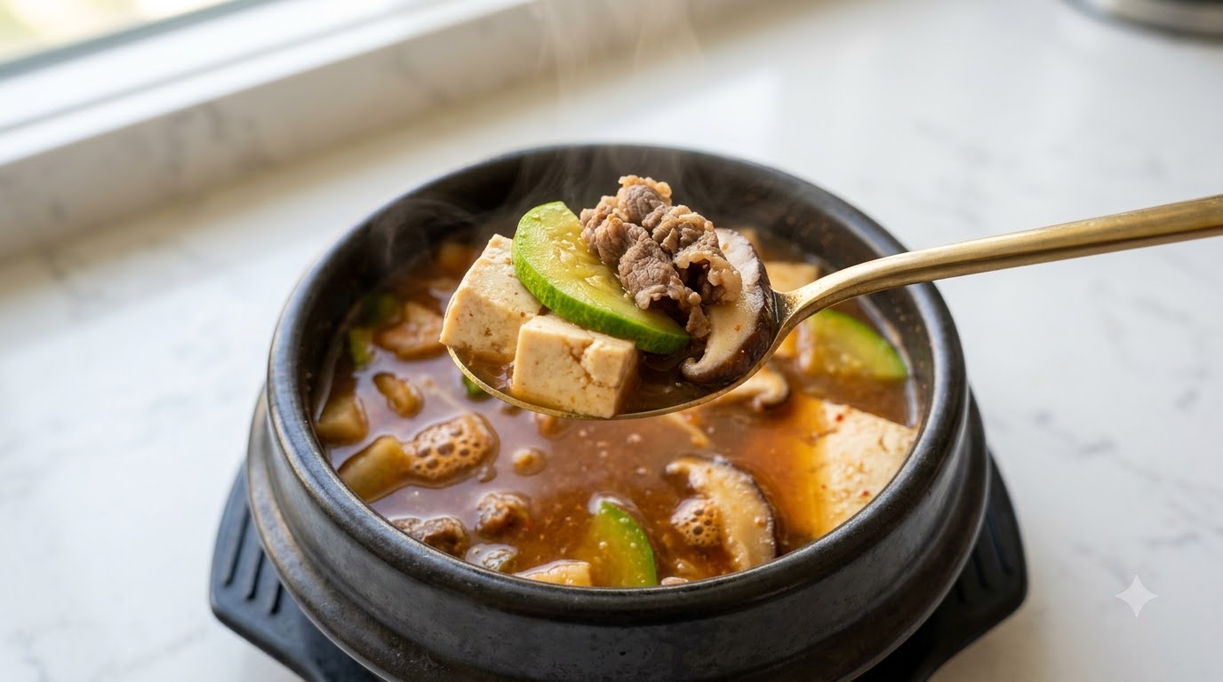 Doenjang Jjigae Clásico (Guiso de Pasta de Soja)