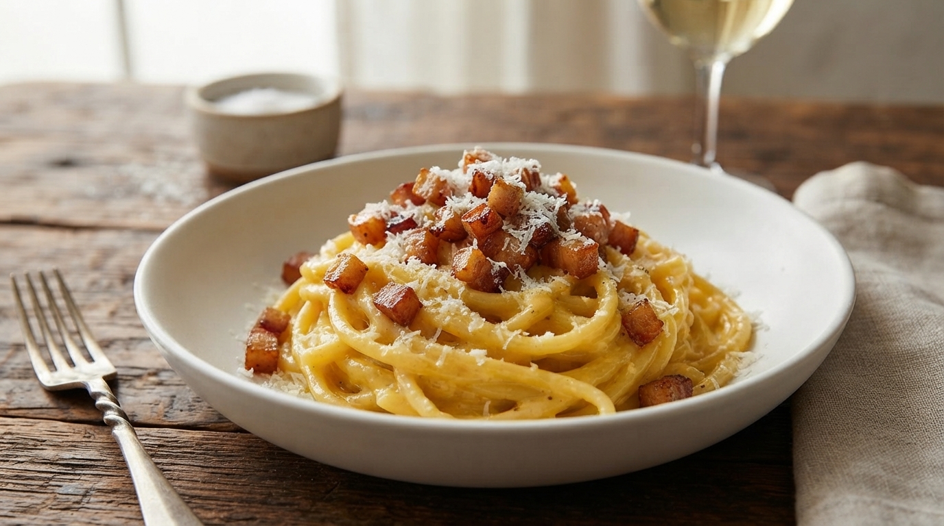 Espaguetis a la Carbonara Caseros y Auténticos