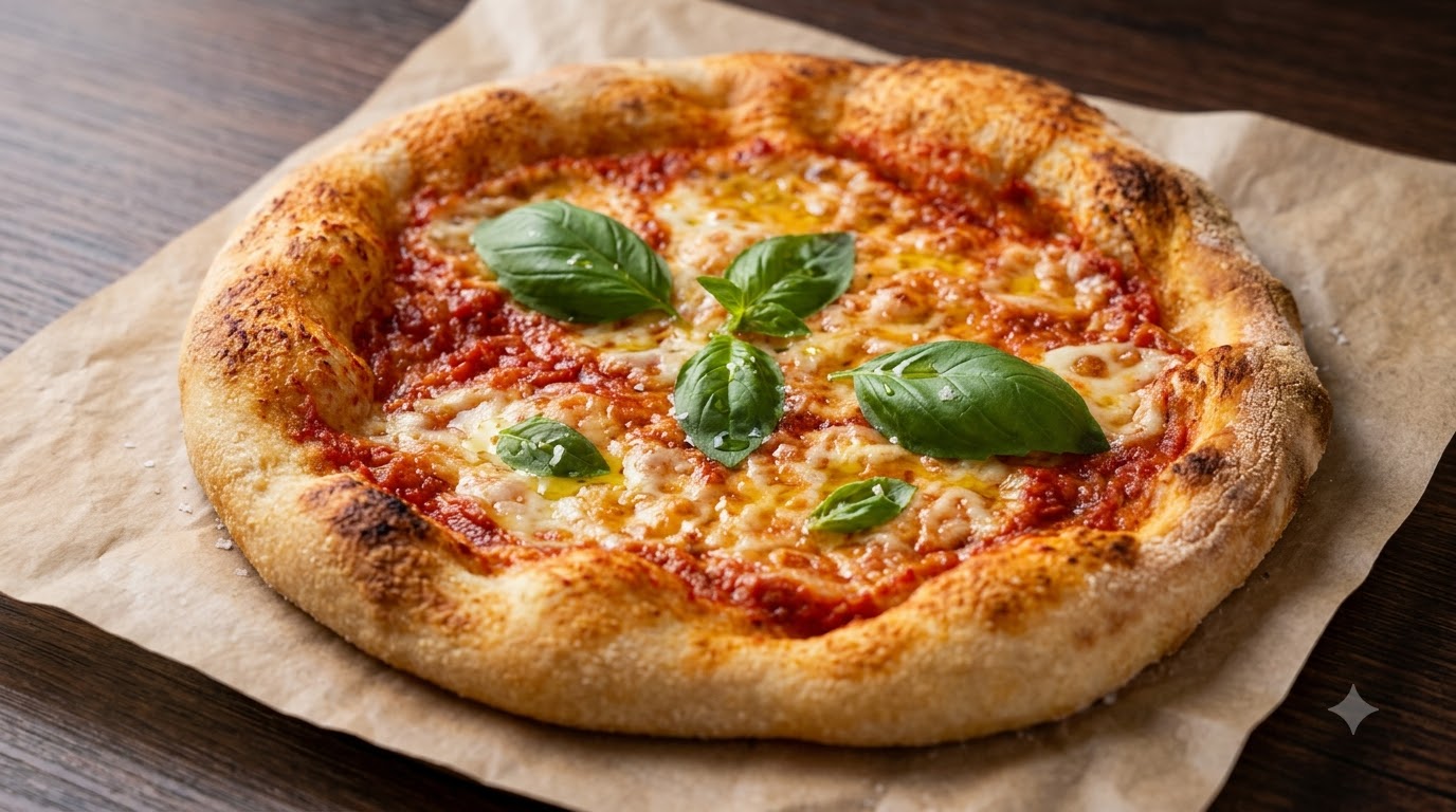 Pizza Margarita Casera Rápida