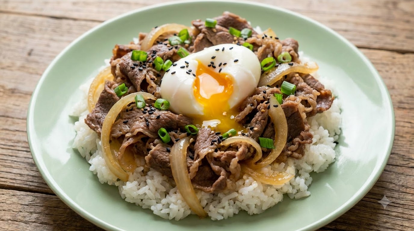 Tazón de Ternera al Estilo Yoshinoya Casero