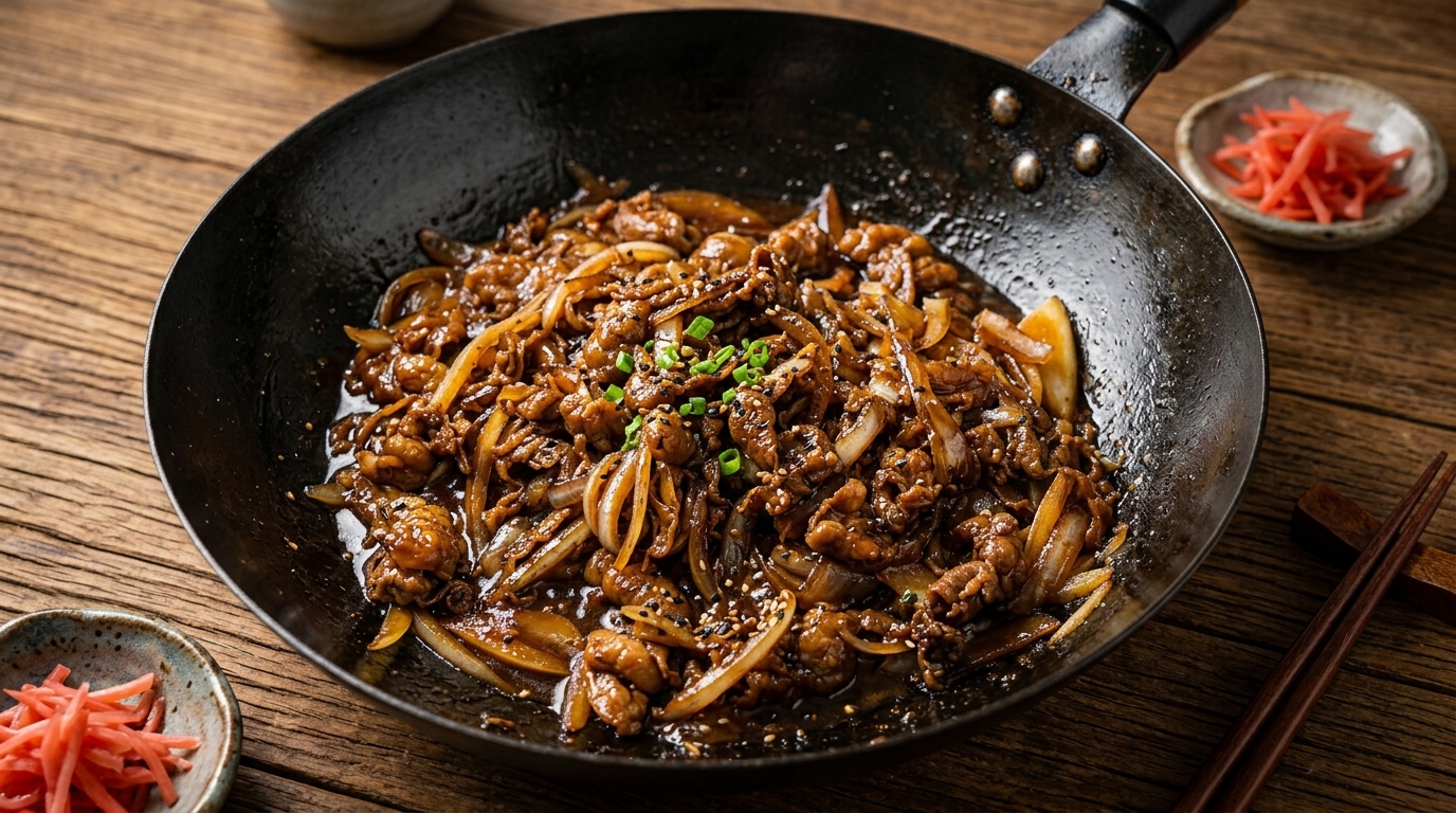 Tazón de Arroz con Ternera al Estilo Japonés (Gyudon)