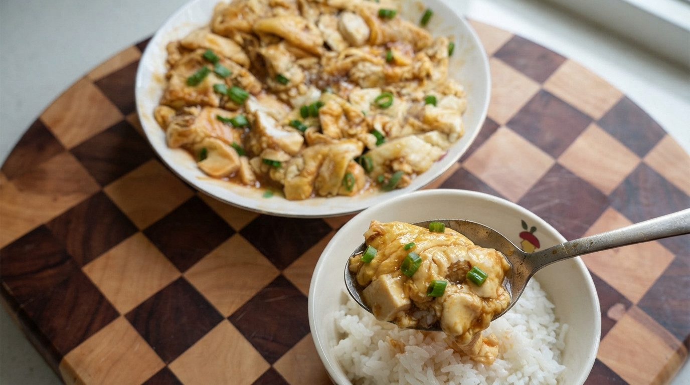Tofu Suave con Huevos Envueltos