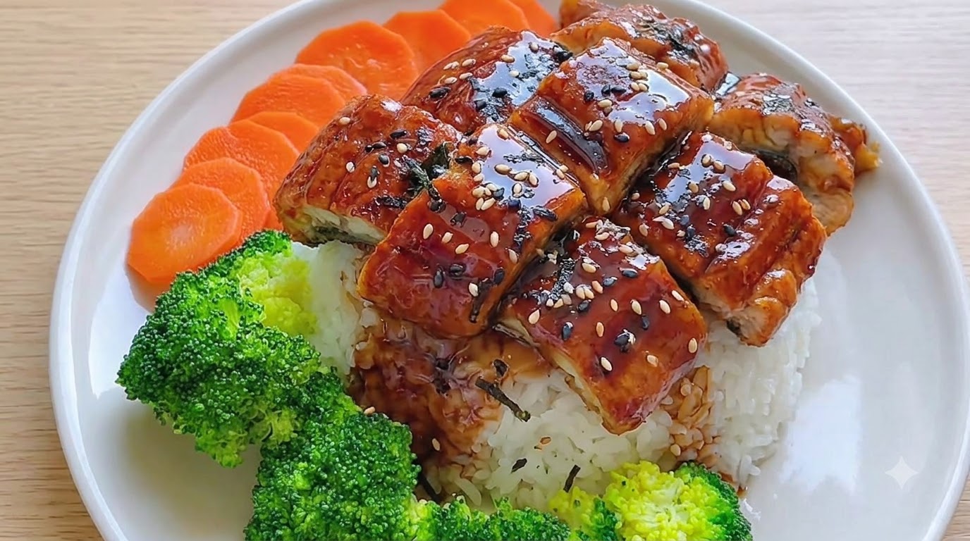 Tazón de Arroz con Anguila Japonesa Fácil y Rápido (Unadon)