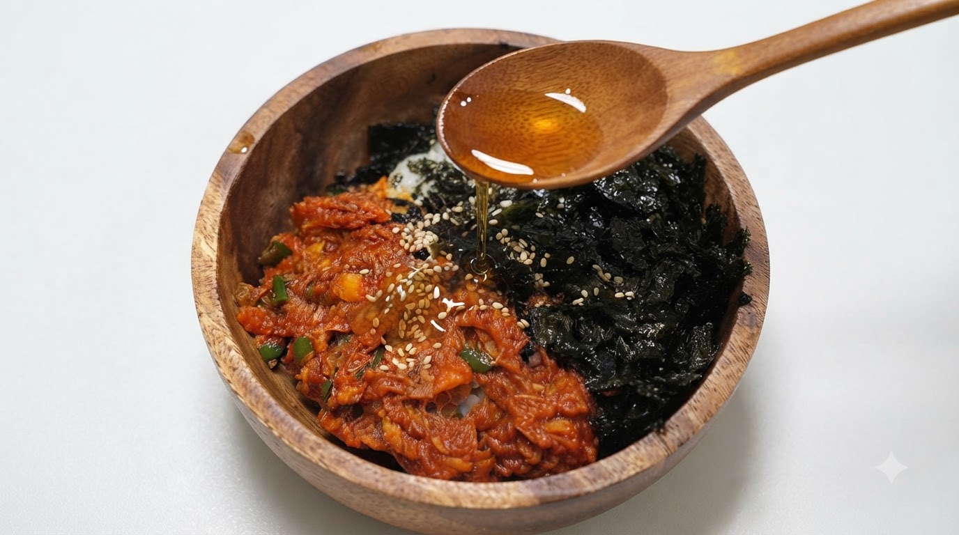 Arroz Mezclado con Atún Picante en 10 Minutos (Chamchi Bibimbap)