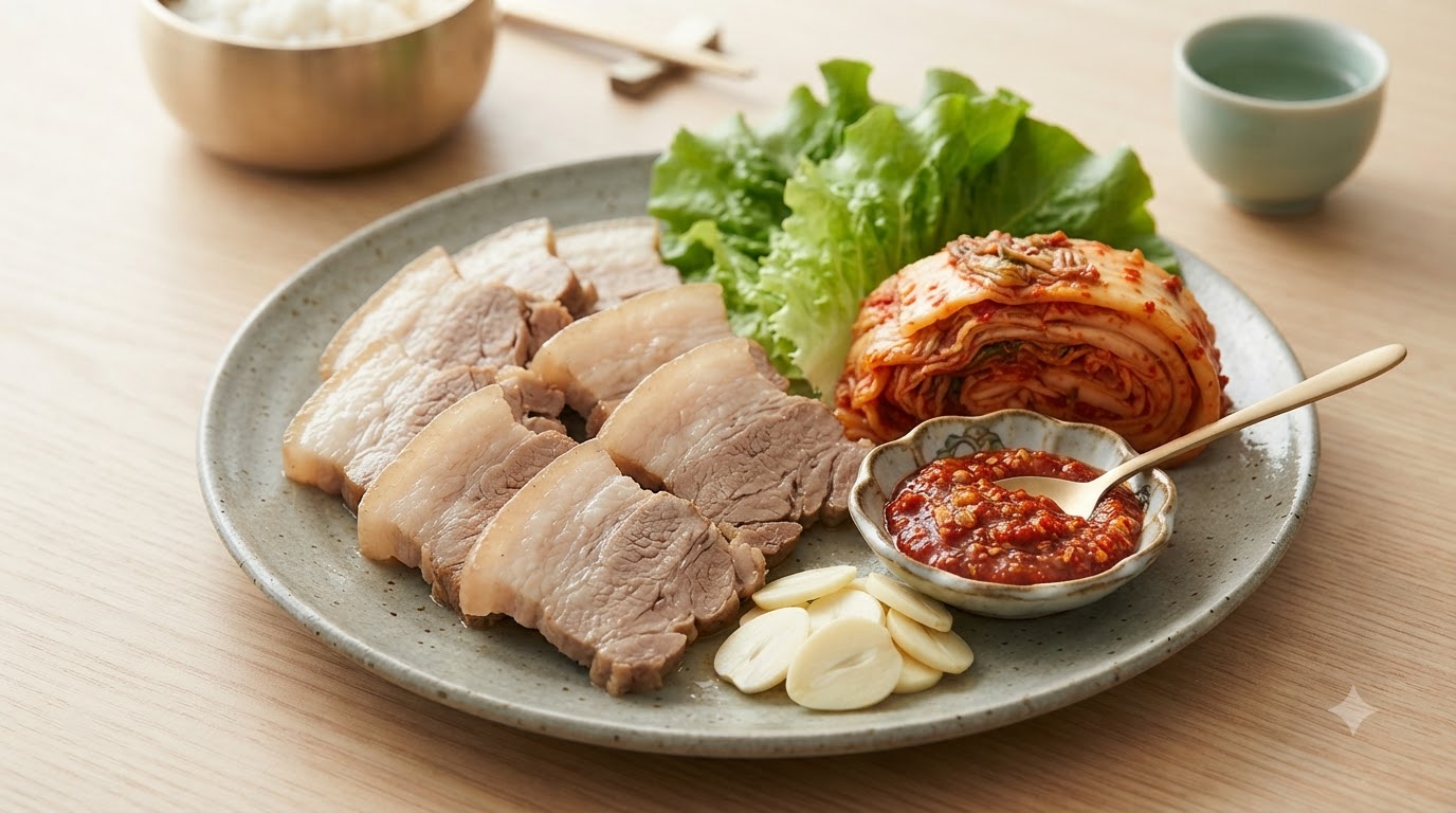 Panceta de Cerdo Cocida al Estilo Coreano (Bossam Fáciles en Olla Arrocera)