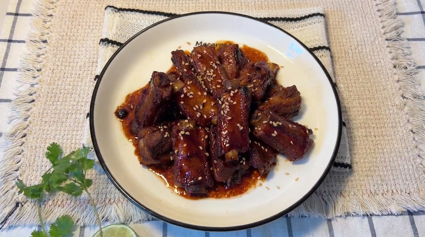 Costillas de Cerdo Glaseadas con Miel