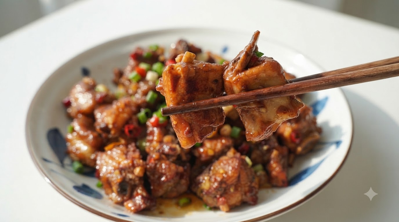 Costillas de Cerdo Guisadas con Miel y Ajo