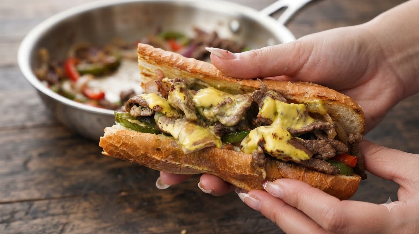 Clásico Sándwich Philly Cheesesteak